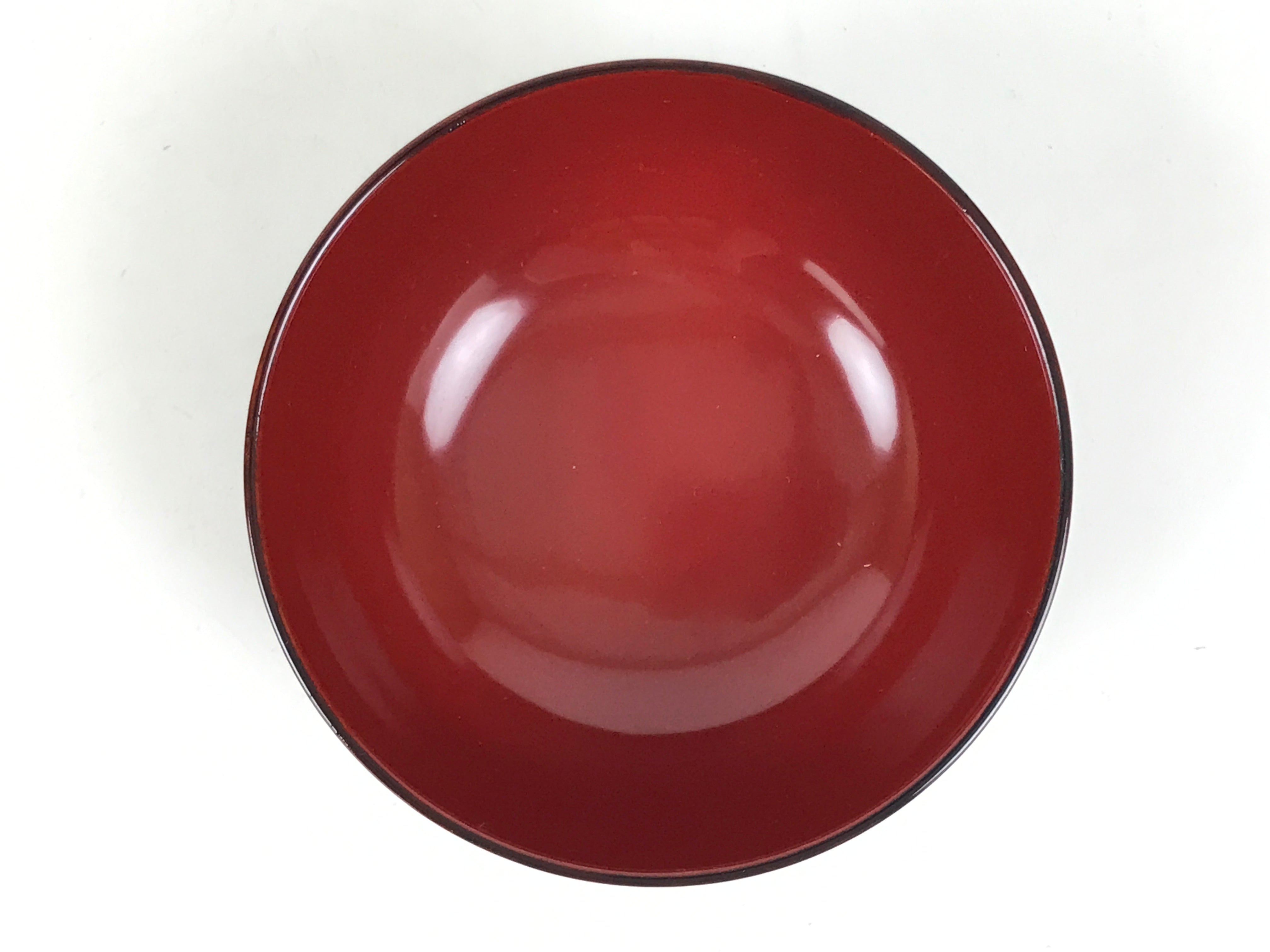 Japanese Natural Lacquered Wooden Rice Bowl Owan Vtg Wajima Nuri Red Brown LB148