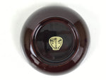 Japanese Natural Lacquered Wooden Rice Bowl Owan Vtg Wajima Nuri Red Brown LB148