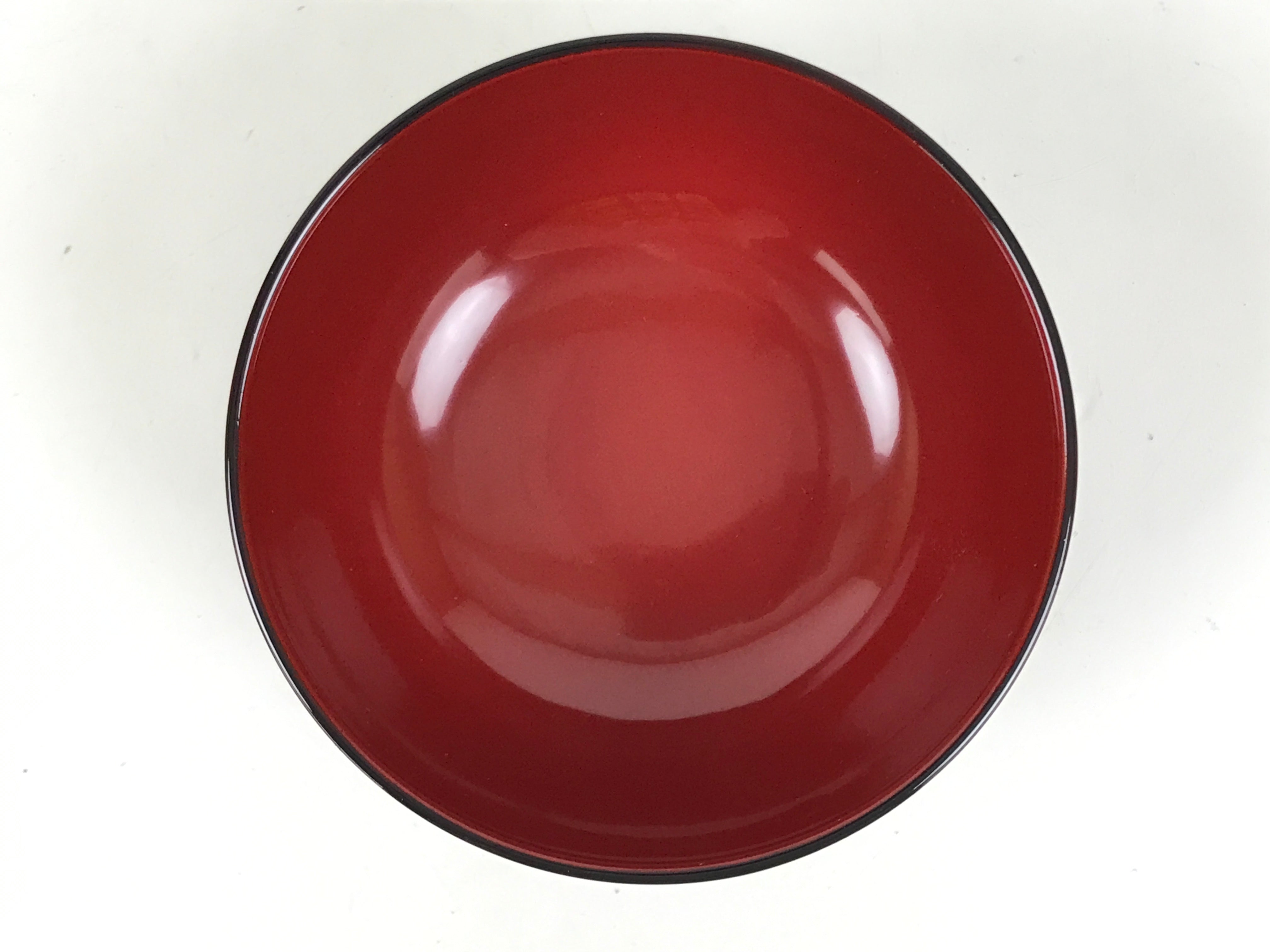 Japanese Natural Lacquered Wooden Rice Bowl Owan Vtg Wajima Nuri Red Brown LB152