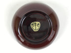 Japanese Natural Lacquered Wooden Rice Bowl Owan Vtg Wajima Nuri Red Brown LB152