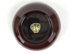 Japanese Natural Lacquered Wooden Rice Bowl Owan Vtg Wajima Nuri Red Brown LB154
