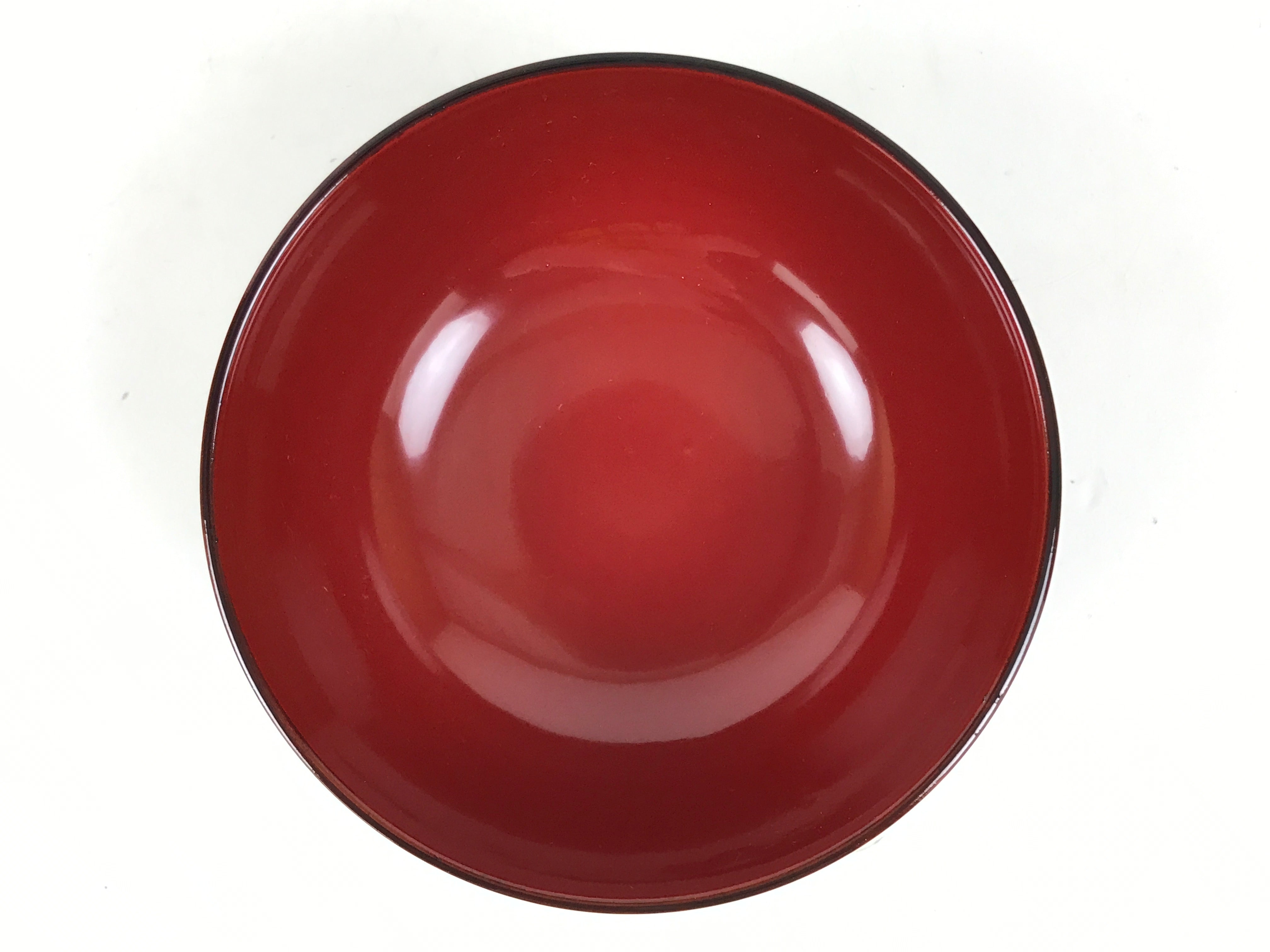 Japanese Natural Lacquered Wooden Rice Bowl Owan Vtg Wajima Nuri Red Brown LB155