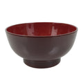 Japanese Natural Lacquered Wooden Rice Bowl Owan Vtg Wajima Nuri Red Brown LB155
