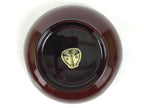 Japanese Natural Lacquered Wooden Rice Bowl Owan Vtg Wajima Nuri Red Brown LB157