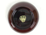 Japanese Natural Lacquered Wooden Rice Bowl Owan Vtg Wajima Nuri Red Brown LB157