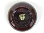 Japanese Natural Lacquered Wooden Rice Bowl Owan Vtg Wajima Nuri Red Brown LB159
