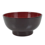 Japanese Natural Lacquered Wooden Rice Bowl Owan Vtg Wajima Nuri Red Brown LB159