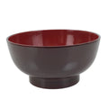 Japanese Natural Lacquered Wooden Rice Bowl Owan Vtg Wajima Nuri Red Brown LB160