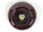 Japanese Natural Lacquered Wooden Rice Bowl Owan Vtg Wajima Nuri Red Brown LB161