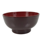 Japanese Natural Lacquered Wooden Rice Bowl Owan Vtg Wajima Nuri Red Brown LB162
