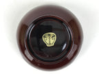 Japanese Natural Lacquered Wooden Rice Bowl Owan Vtg Wajima Nuri Red Brown LB163
