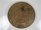 Japanese Natural Wood Lidded Kashiki Snack Bowl Vtg Kashibachi Brown Grain L544