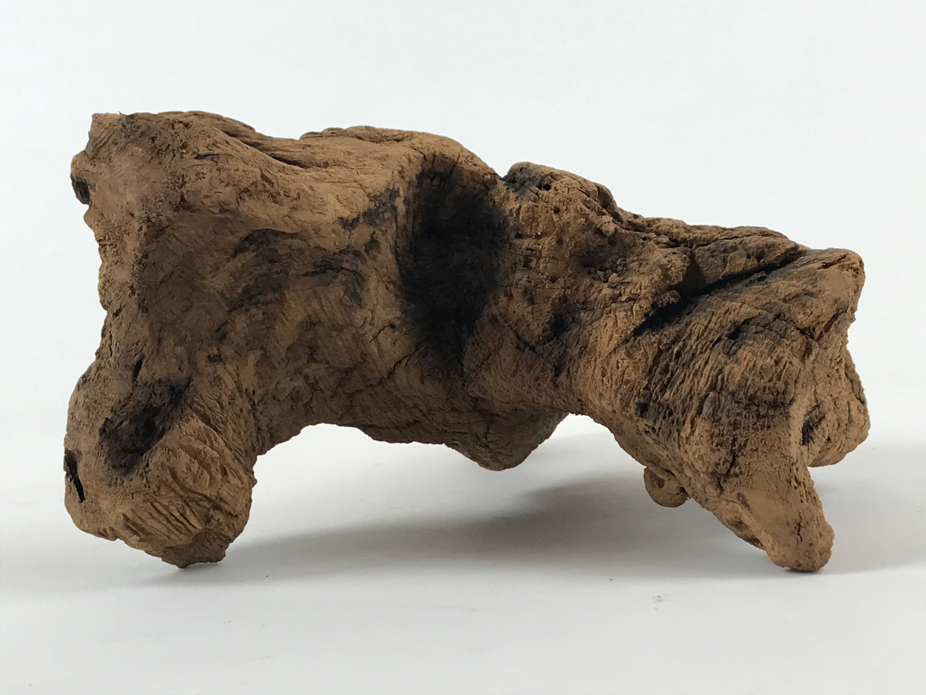 Japanese Natural Wood Sculpture Vtg Display Decoration Flower Arrangement BD881
