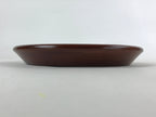 Japanese Natural Wood Serving Tray Vtg Round Brown Nagano Kiso Obon LWB75