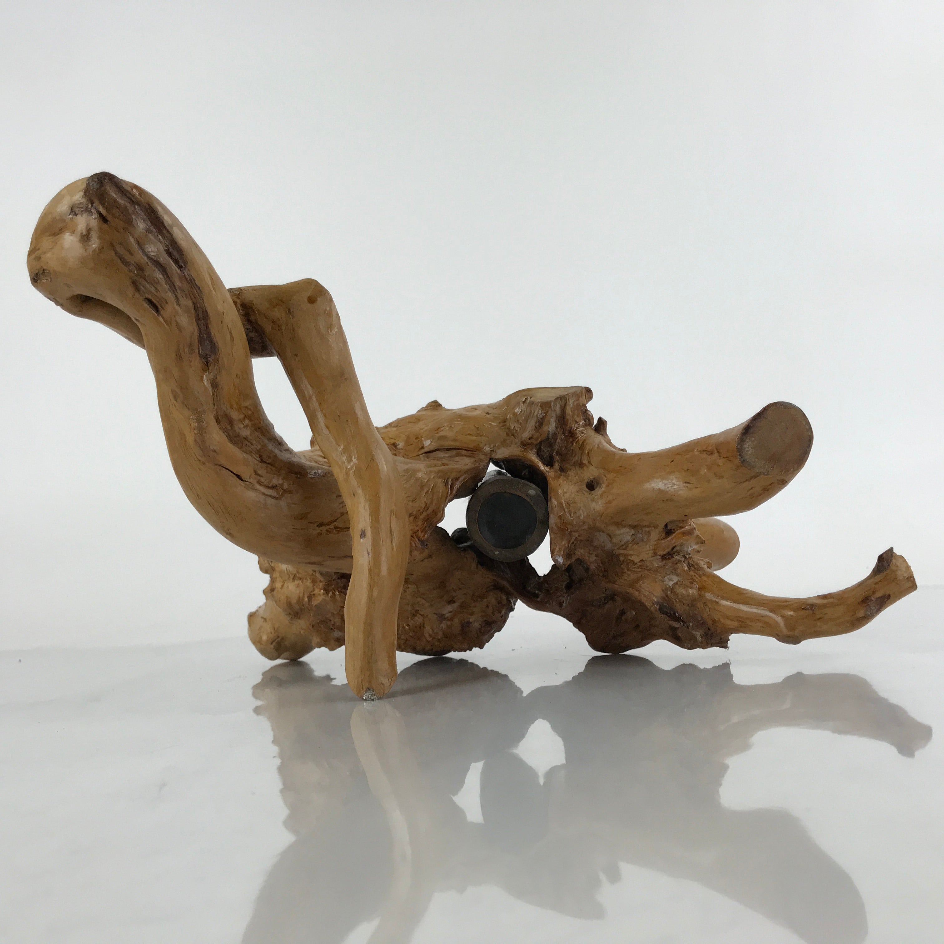 Japanese Natural Wooden Ikebana Display Stand Vtg Unique Flower Vase Kadai WT520