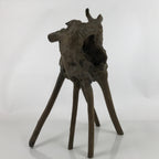 Japanese Natural Wooden Ikebana Display Stand Vtg Unique Flower Vase Kadai WT543