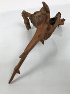 Japanese Natural Wooden Ikebana Sculpture Vtg Flower Vase Kadai Decoration WT606