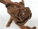 Japanese Natural Wooden Ikebana Sculpture Vtg Flower Vase Kadai Decoration WT606