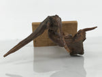 Japanese Natural Wooden Ikebana Sculpture Vtg Flower Vase Kadai Decoration WT607