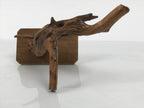 Japanese Natural Wooden Ikebana Sculpture Vtg Flower Vase Kadai Decoration WT608
