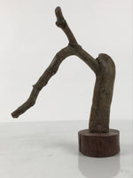 Japanese Natural Wooden Ikebana Sculpture Vtg Flower Vase Kadai Decoration WT609