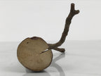 Japanese Natural Wooden Ikebana Sculpture Vtg Flower Vase Kadai Decoration WT609