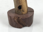 Japanese Natural Wooden Ikebana Sculpture Vtg Flower Vase Kadai Decoration WT609