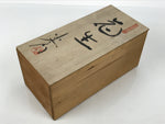 Japanese Nezumi Shino Ware Ceramic Flower Vase Vtg Kabin Pottery Gray Box PX811