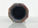 Japanese Nezumi Shino Ware Ceramic Flower Vase Vtg Kabin Pottery Gray Box PX811