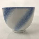 Japanese Noritake Porcelain Yunomi Teacup Vtg Cherry Blossom Blue White TC526