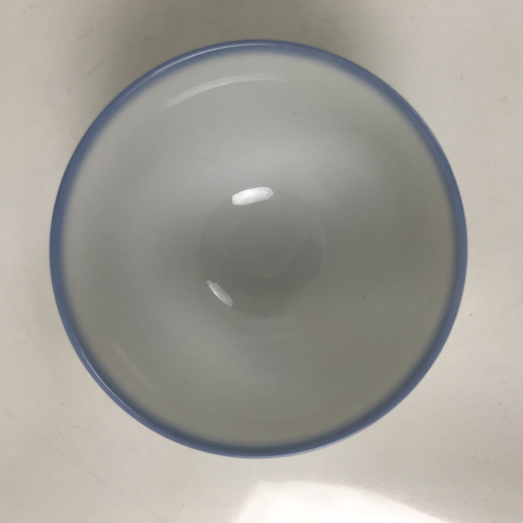 Japanese Noritake Porcelain Yunomi Teacup Vtg Cherry Blossom Blue White TC526