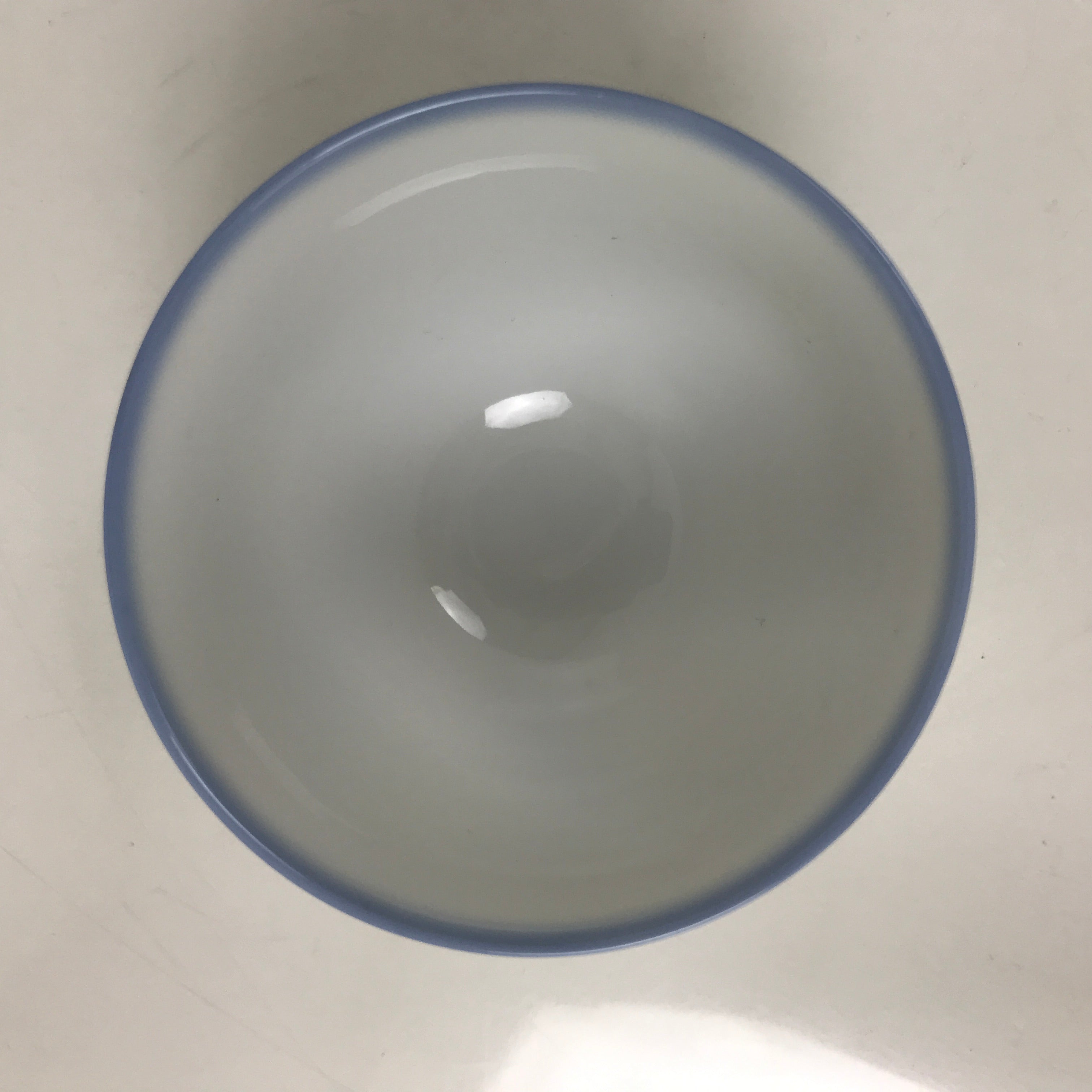 Japanese Noritake Porcelain Yunomi Teacup Vtg Cherry Blossom Blue White TC526