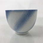 Japanese Noritake Porcelain Yunomi Teacup Vtg Cherry Blossom Blue White TC527