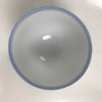 Japanese Noritake Porcelain Yunomi Teacup Vtg Cherry Blossom Blue White TC527