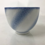 Japanese Noritake Porcelain Yunomi Teacup Vtg Cherry Blossom Blue White TC528