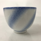 Japanese Noritake Porcelain Yunomi Teacup Vtg Cherry Blossom Blue White TC528
