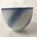 Japanese Noritake Porcelain Yunomi Teacup Vtg Cherry Blossom Blue White TC528