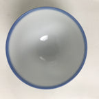 Japanese Noritake Porcelain Yunomi Teacup Vtg Cherry Blossom Blue White TC528