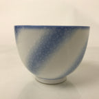 Japanese Noritake Porcelain Yunomi Teacup Vtg Cherry Blossom Blue White TC529