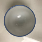 Japanese Noritake Porcelain Yunomi Teacup Vtg Cherry Blossom Blue White TC529