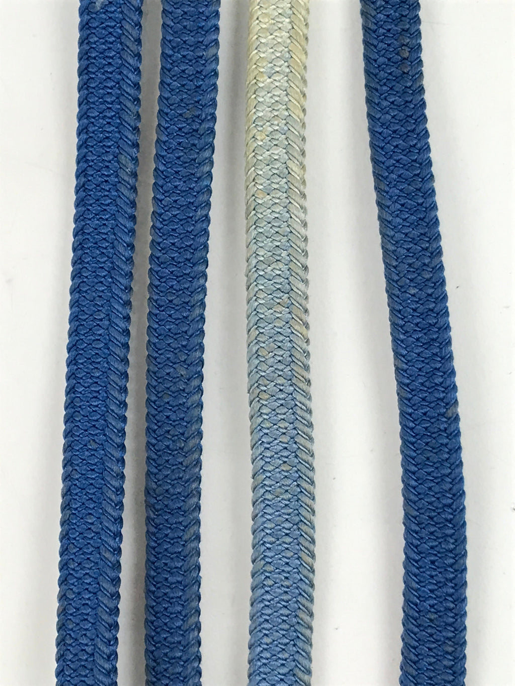 Japanese Obijime Obi Sash Kimono Accessory Silk Kumihimo Cord Blue White OJ223