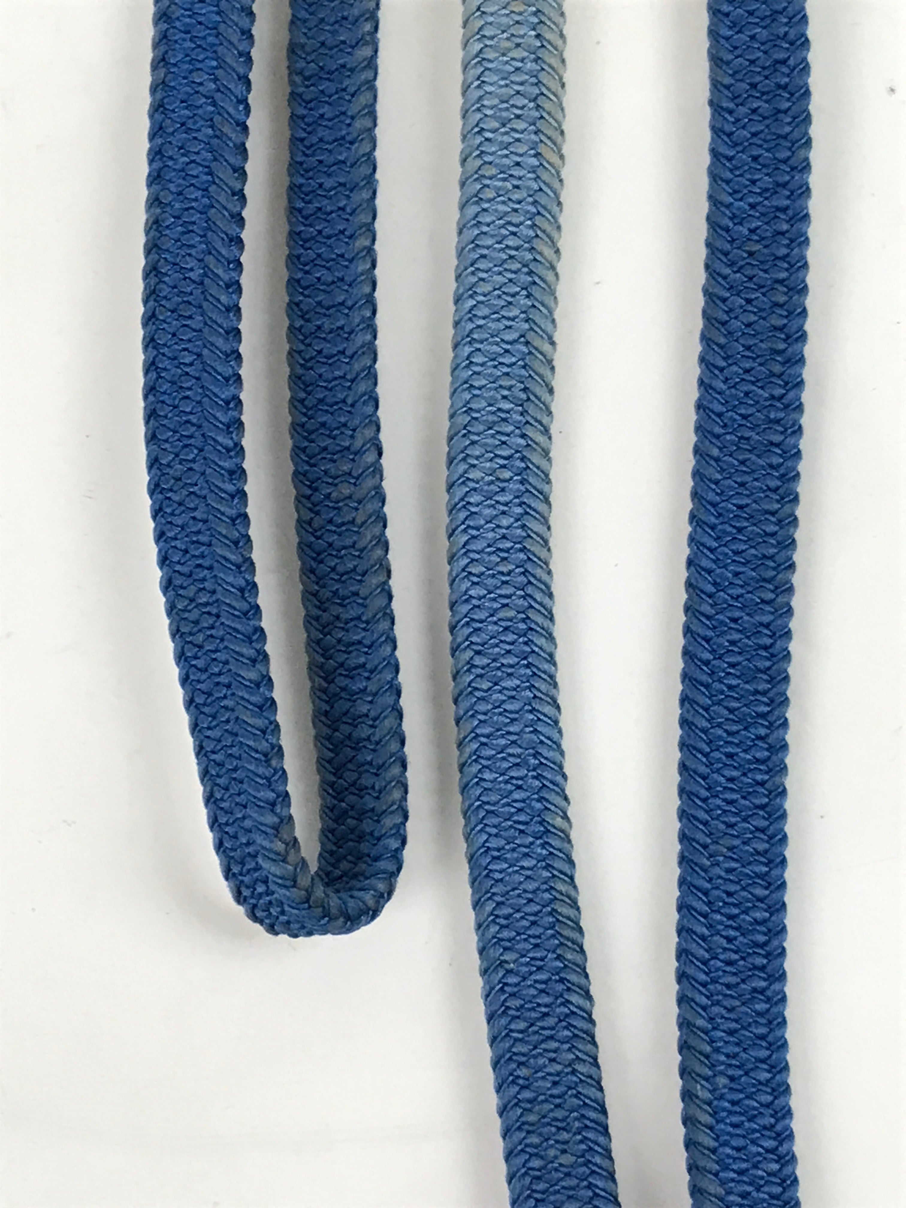 Japanese Obijime Obi Sash Kimono Accessory Silk Kumihimo Cord Blue White OJ223