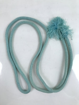 Japanese Obijime Obi Sash Kimono Accessory Silk Kumihimo Cord Light Blue OJ225