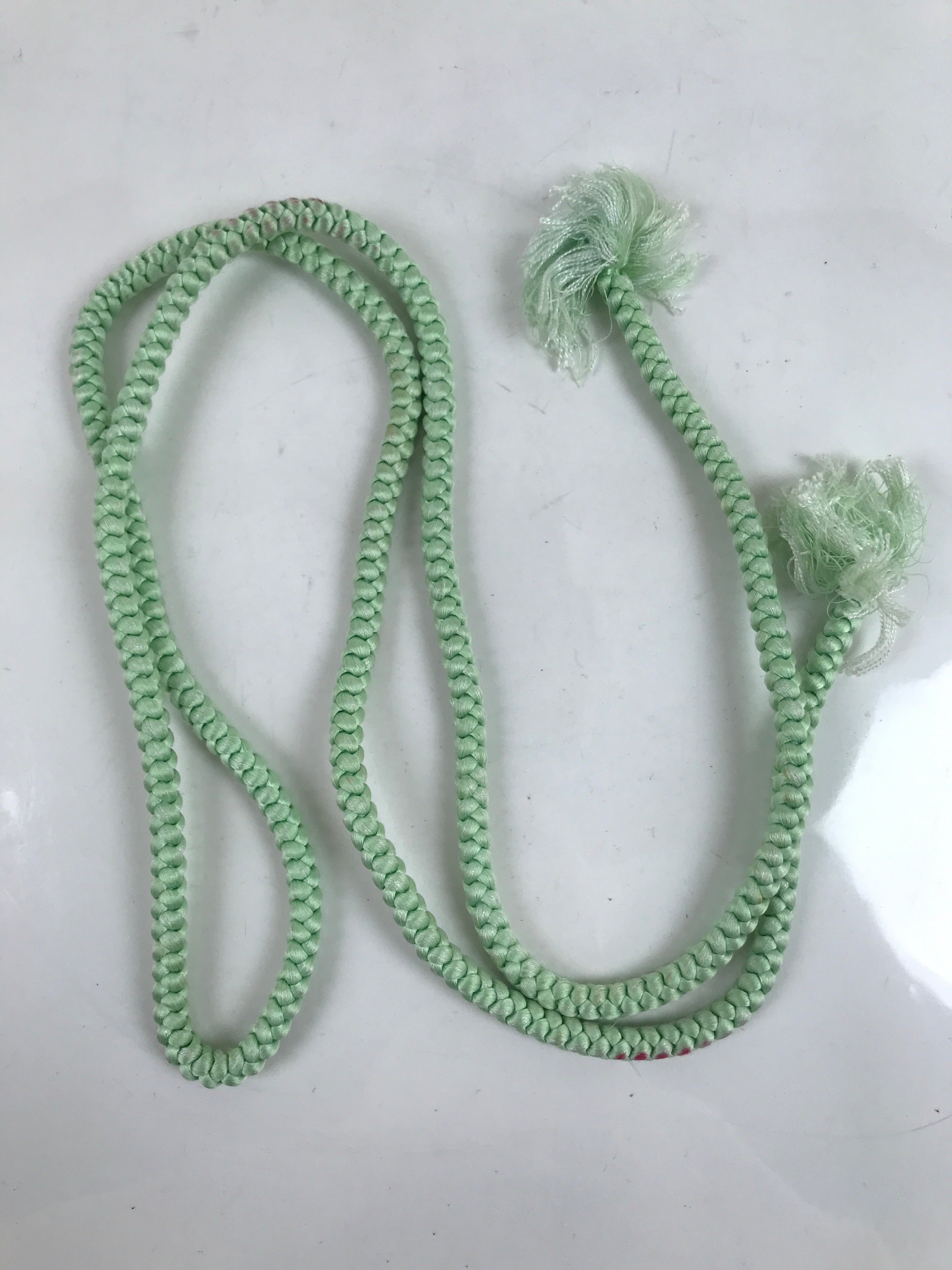 Japanese Obijime Obi Sash Kimono Accessory Silk Kumihimo Cord Mint Green OJ227