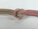 Japanese Obijime Obi Sash Kimono Accessory Silk Kumihimo Cord Pink Beige OJ220