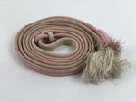 Japanese Obijime Obi Sash Kimono Accessory Silk Kumihimo Cord Pink Beige OJ220