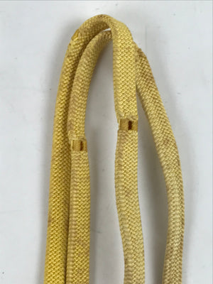 Japanese Obijime Obi Sash Kimono Accessory Silk Kumihimo Cord Yellow White OJ222