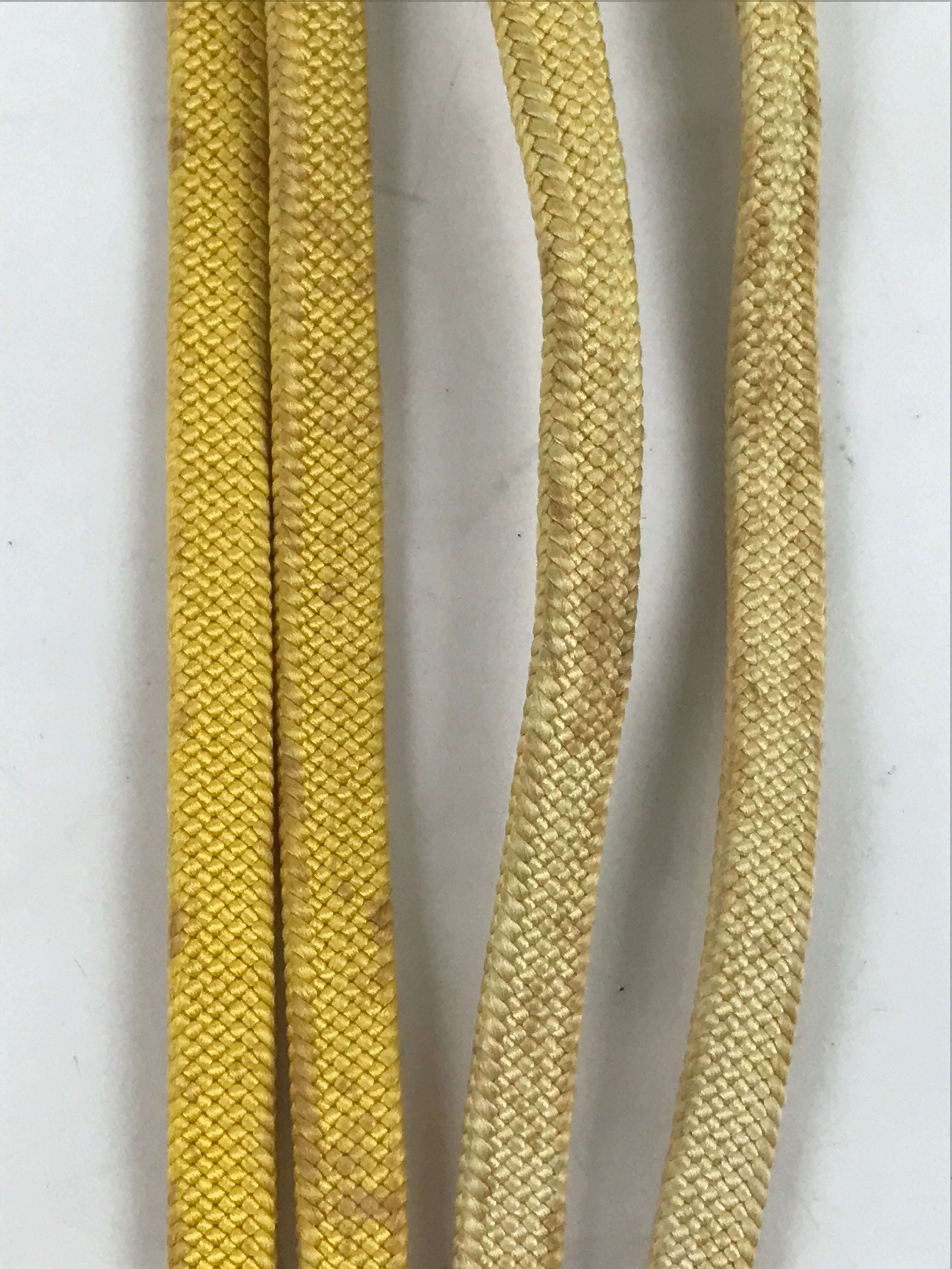 Japanese Obijime Obi Sash Kimono Accessory Silk Kumihimo Cord Yellow White OJ222