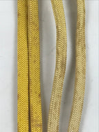 Japanese Obijime Obi Sash Kimono Accessory Silk Kumihimo Cord Yellow White OJ222