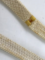Japanese Obijime Obi Sash Kimono Accessory Silk Kumihimo Cord Yellow White OJ222
